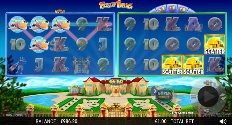 Foxin Twins slot review bonus trigger