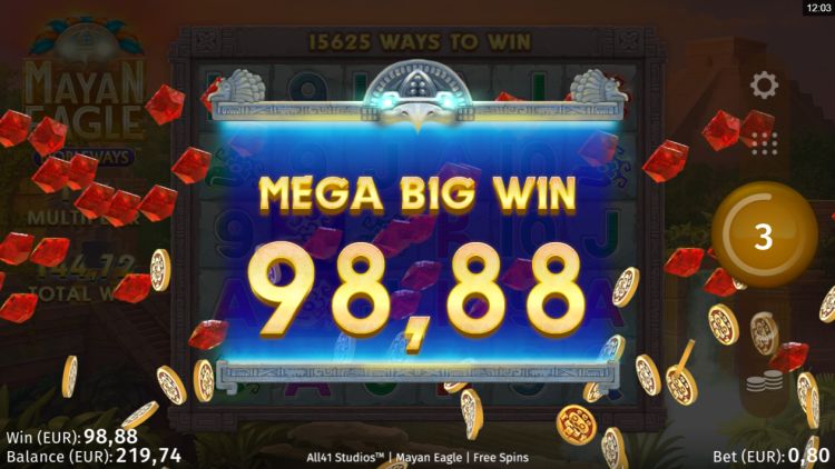 Mayan Eagle slot review mega win