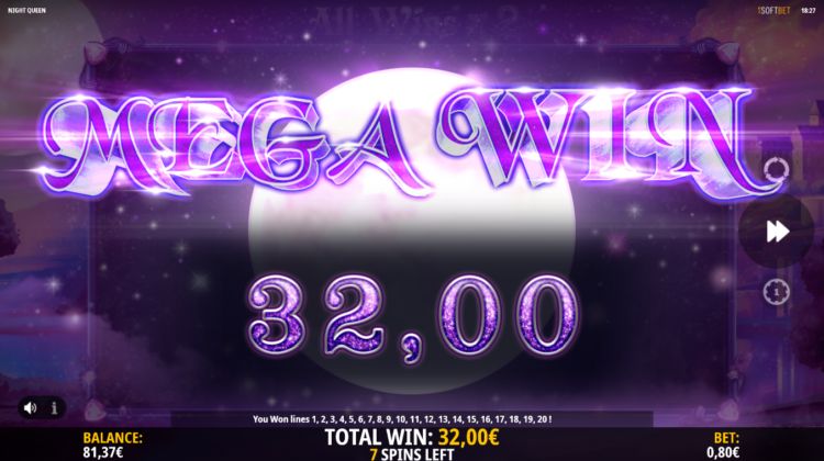 Night Queen slot review isoftbet mega win