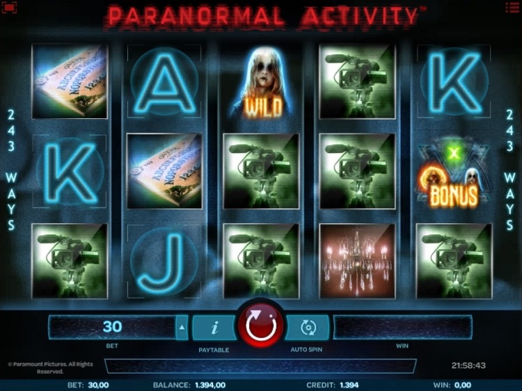 Paranormal Activity slot review iSoftbet
