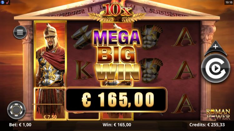 Roman Power slot review microgaming big win