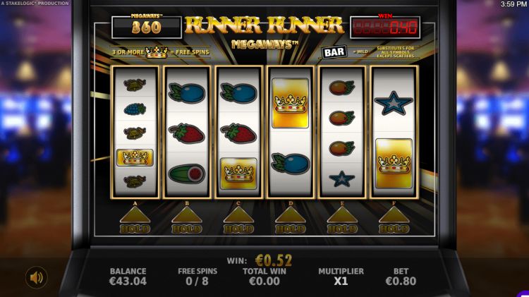 Runner Runner Megaways bonus spins trigger