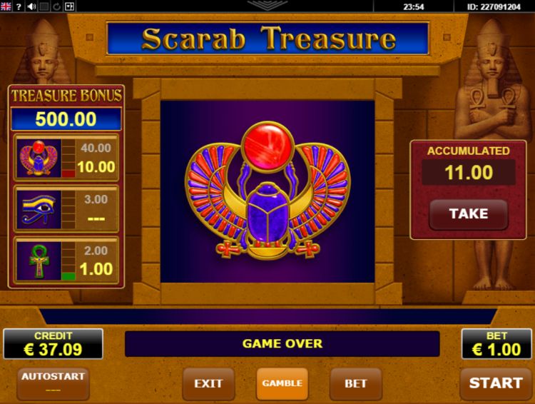Scarab Treasure amatic review win