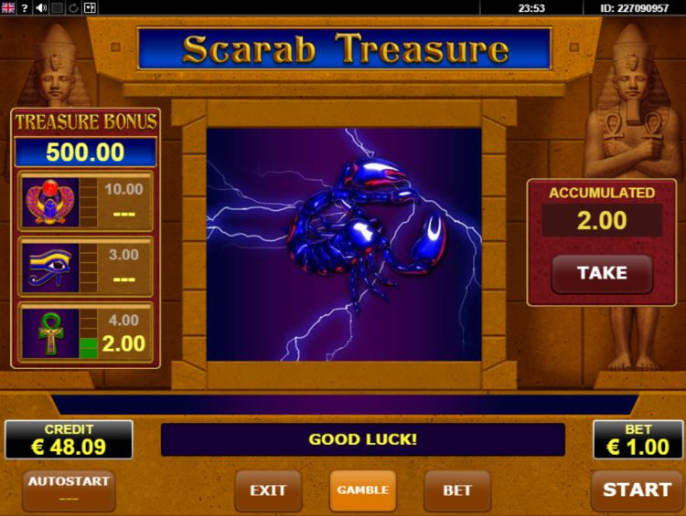 Scarab Treasure amatic review
