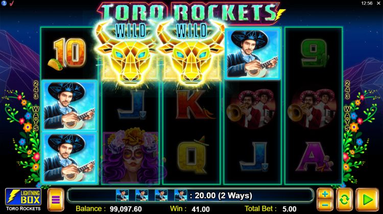 Toro Rockets slot review lightning box big win