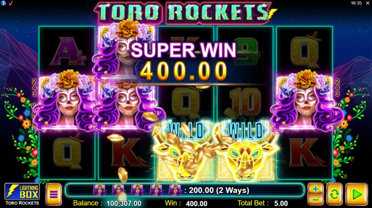 Toro Rockets slot review super big win