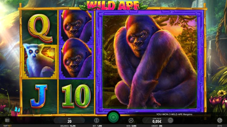 Wild Ape isoftbet review respins