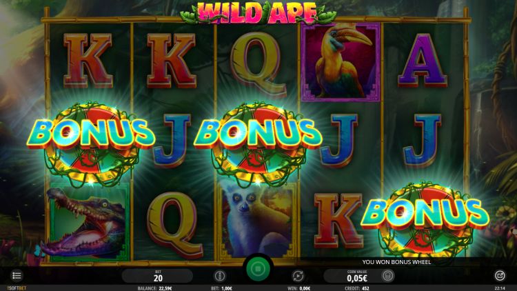 Wild Ape isoftbet slot review bonus trigger
