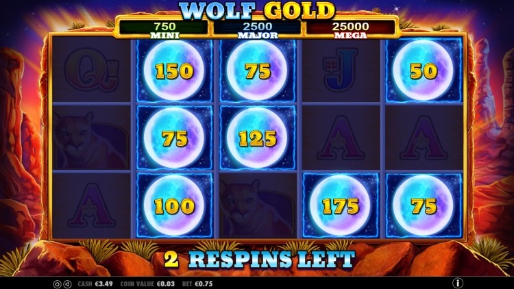 Wolf Gold slot bonus