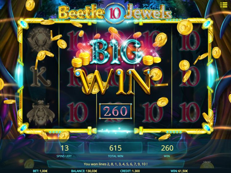 beetle-jewels isoftbet bonus win