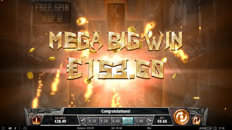 testament slot play n go review mega big win